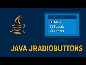 Java GUI: How to Use JRadioButton in Java Swing | #6