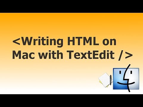 HTML Tutorial Using Text-Edit (With Mac)