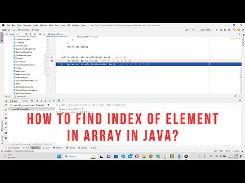 How to find index of element in array in java?