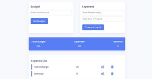 Budget App using HTML, CSS & JavaScript (Source Code)
