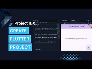 Create Flutter Project on Project IDX