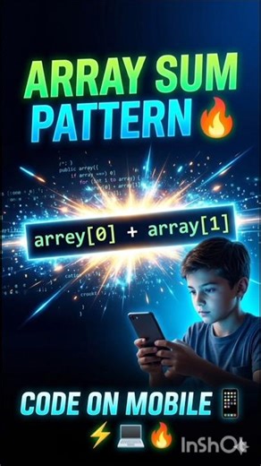 print array sum 😱| java programming #java #learnjava #programming