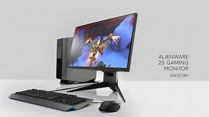 Presenting the New #Alienware 25 Gaming Monitor for an exhilarating gameplay experience. With upto 240Hz refresh rate, 1 ms response time and NVIDIA G-Sync, turn the odds in your favour. http://bit.ly/AW25GamingMonitor | Alienware