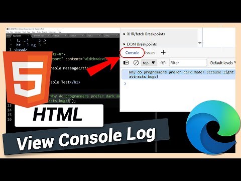 How to Show JavaScript Console Log in Microsoft Edge