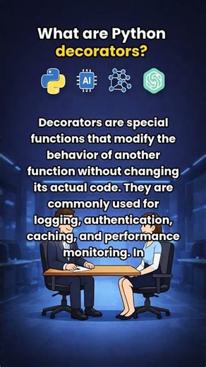 What are Python decorators? | Python Interview Question #shorts