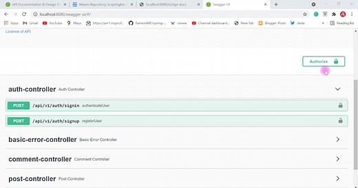 Configure JWT with Spring Boot and Swagger UI