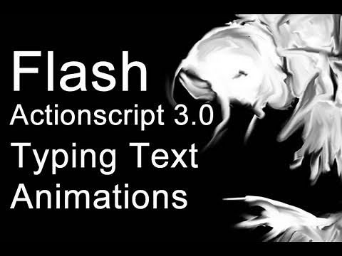Flash Typing Text Effect Tutorial ActionScript 3.0 Array Programming