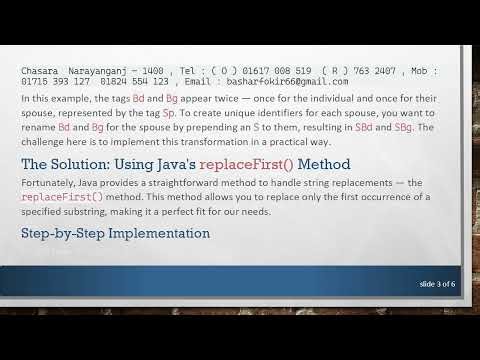 How to Quickly Replace or Rename Strings Between Two Tags in Java?