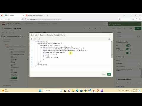 dynamically compute Interactive Grid Columns in Oracle APEX