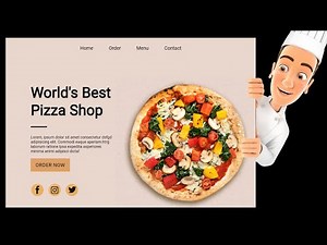 How to make a complete food website using only HTML and CSS | Restaurant website using HTML and CSS.