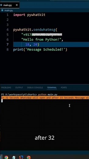 Send WhatsApp messages using Python !