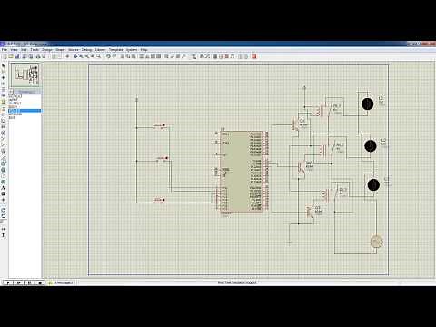 Automatic Street light control using 8051 micro controller ,Keil IDE and Proteus Simulation