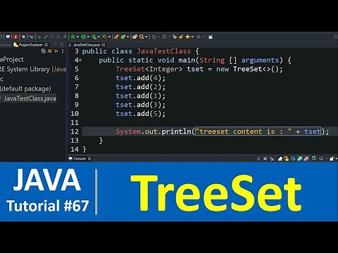 Java Tutorial #67 - Java TreeSet Class with Examples (Set Data Structure)