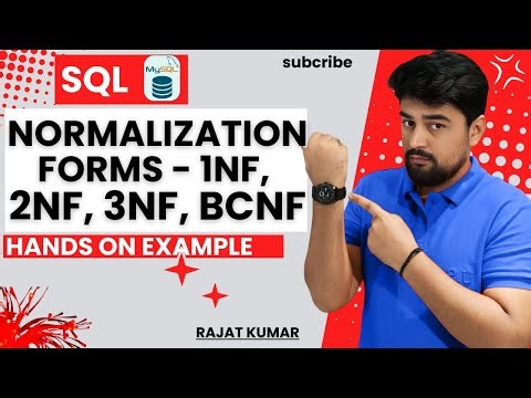 11.What is Normalization in SQL? | Database Normalization Forms - 1NF, 2NF, 3NF, BCNF 📊