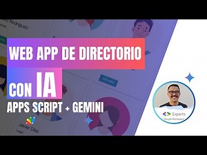 🤖 Hice esta Web App de Directorio dinámico con IA 🤫 (Apps Script + Gemini) | AS132