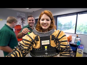 I wore a Mars space suit and it was exhausting