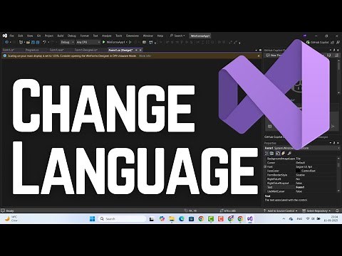 How to Change Language in Visual Studio 2022/2026