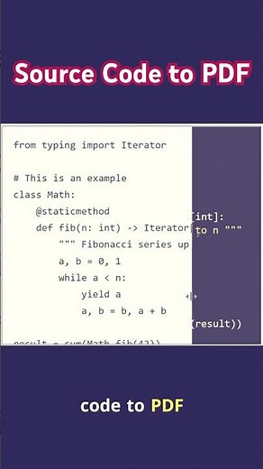 How to Convert Source Code to PDF?