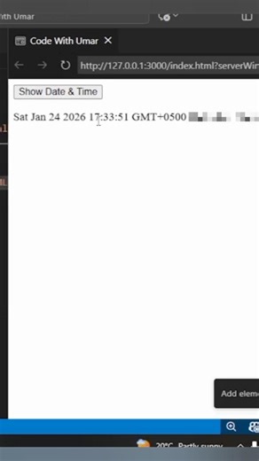 insert date & time using html