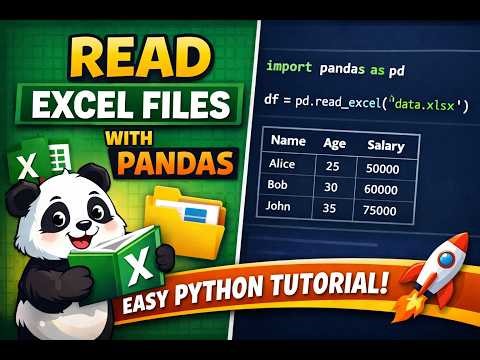 Read Excel Files Using Pandas in Python explained in Tamil | Step-by-Step Tutorial