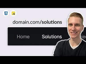 Make Nav Link Active For Each Page With JavaScript