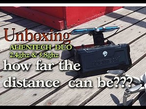 Unboxing Alientech duo frequency 2.4 ghz & 5.8 ghz ,sekalian test jarak menggunakan MAVIC MINI