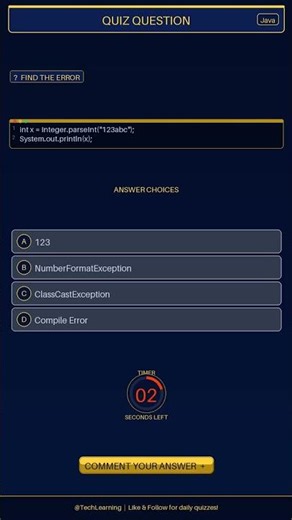 Can You Find the Error? Java Quiz #Shorts