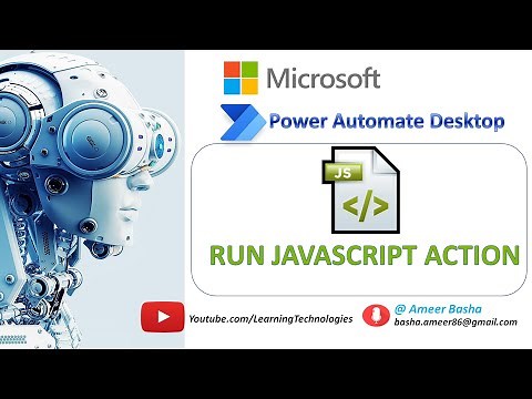 Power Automate Desktop || How to work with "Run JavaScript" Action