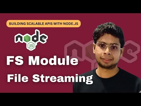 How to Handle Large Files | fs module | file streaming