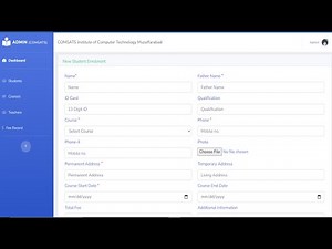 Student Management System Free Source Code | PHP Project Demo
