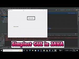 How to make a simple gui in java | GUI in intelliJ idea