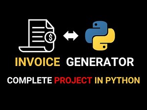 Python Invoice Generator Project for Beginners in HINDI | Invoice Automation System