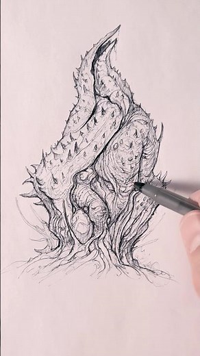 The Alien Pod That Shouldn't Exist #aliengrowth #creaturedesign #conceptart