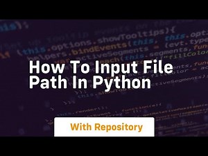 how to input file path in python