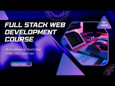 Build a Wikipedia Search App HTML, CSS & JavaScript.