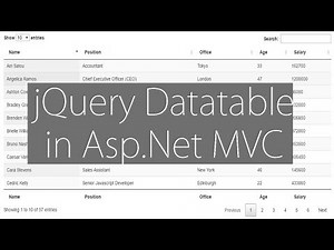 jQuery Datatable and Asp.Net MVC Integration