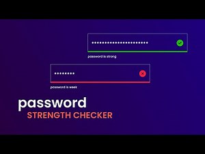 How To Make Password Strength Indicator Using HTML CSS And JavaScript