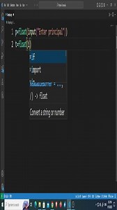 Step-by-Step Python Program to Calculate Simple Interest in VS Codeg #shorts #madecodeeasy#python