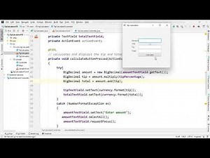 JavaFX | Tip Calculator Application Sample