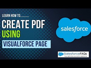 Generate PDF using Visualforce page in Salesforce | Create custom pdf using Visualforce