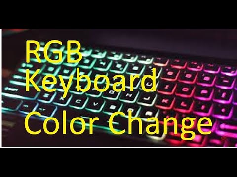 How to Change RGB keyboard colors | Alienware, Dell, Msi method same