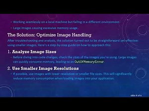 Resolving java.lang.OutOfMemoryError: Java heap space When Reading Images in Apache PdfBox