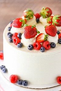 Berry Mascarpone Layer Cake | The Best Fruitcake Recipe