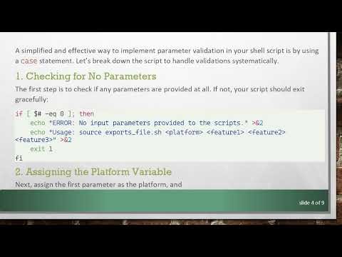 Check the Validity of Variable Number of Positional Parameters in Shell Script