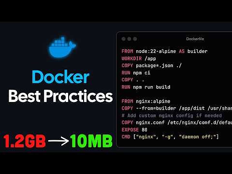 Docker Image BEST Practices - From 1.2GB to 10MB