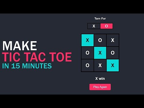 Beautiful Tic Tac Toe game using HTML, CSS and JavaScript - Code Hawk