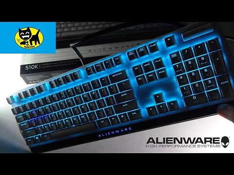 NEW ALIENWARE LOW PROFILE RGB MECHANICAL GAMING KEYBOARD MODEL 510K