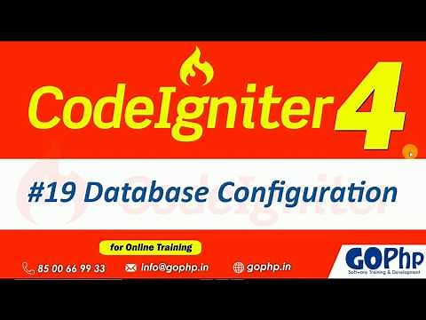 #19 Database Configuration in CodeIgniter 4