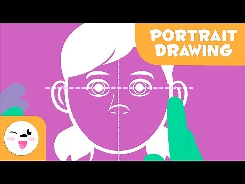 Learn how to draw portraits - How to draw a face step-by-step - Easy tutorial for kids