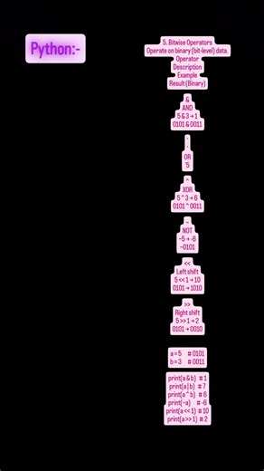 "Python Bitwise Operators 🐍 | Manipulate Data at the Binary Level 🔢"